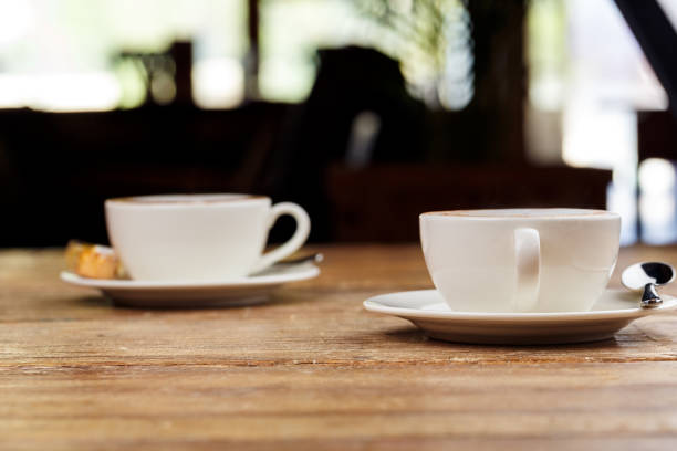 istock Two cups of latte coffee 825722874