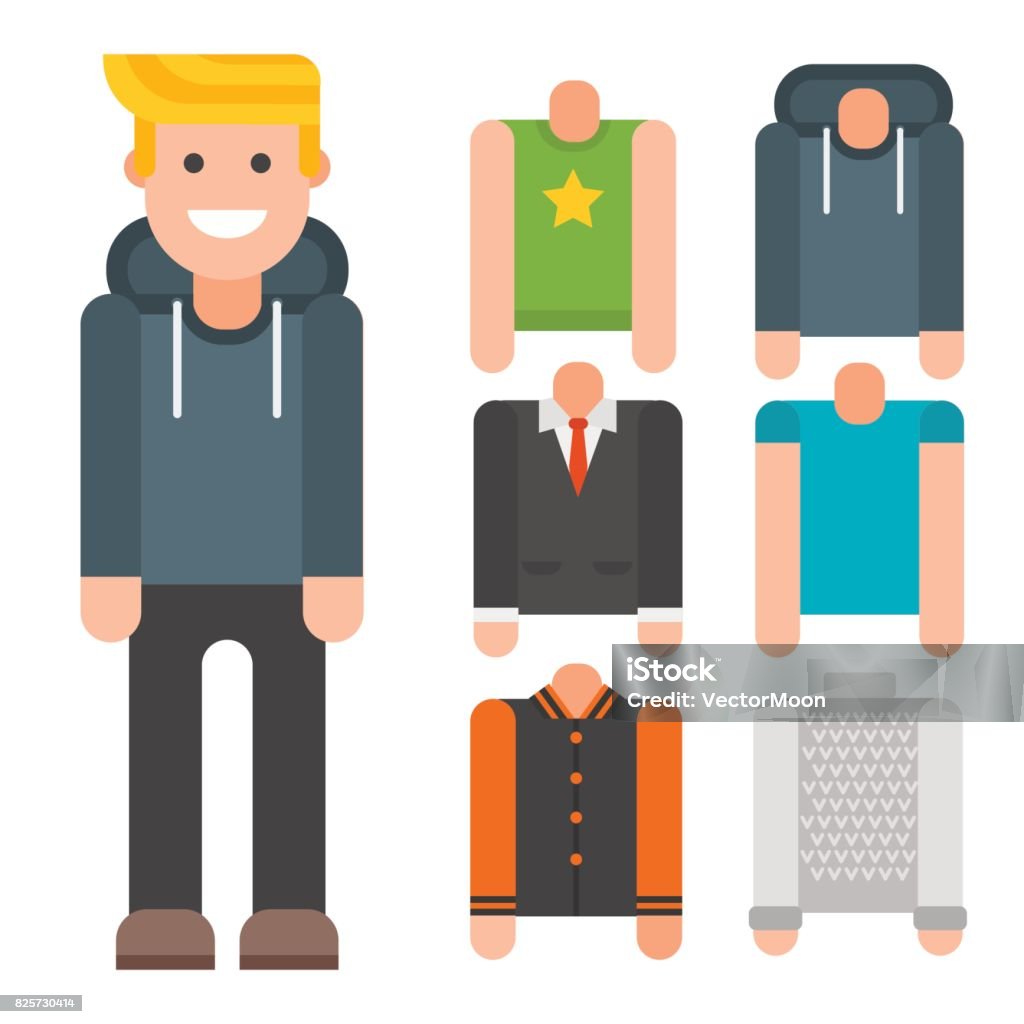 Man Constructor Body Avatar Creator Vector Cartoon Character Creation Spare  Parts Spares Animation Stock Illustration - Download Image Now - iStock