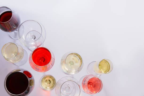 istock Set of glasses with wine 825733128