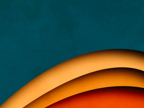Colorful Abstract Background, paper cutting style