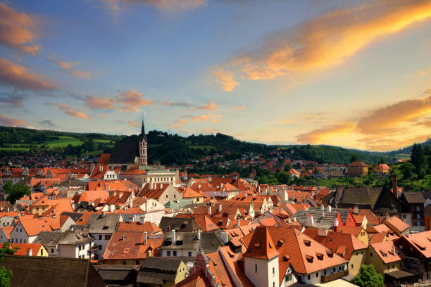 istock The cityscape image of Cesky Krumlov 825748508