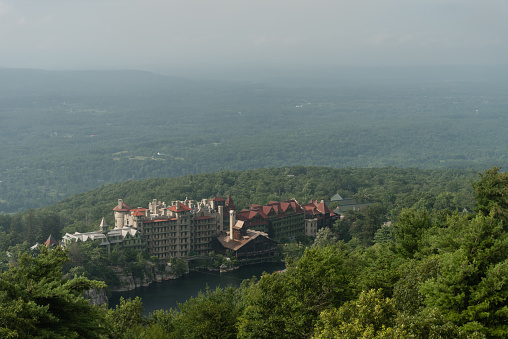 Mohonk lake and preserve in the summer