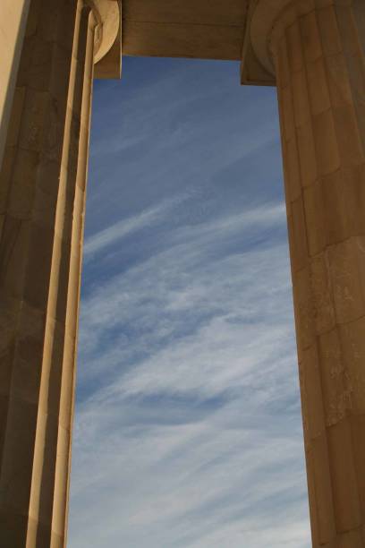 istock The sky through the Lincoln Memorial 825755000