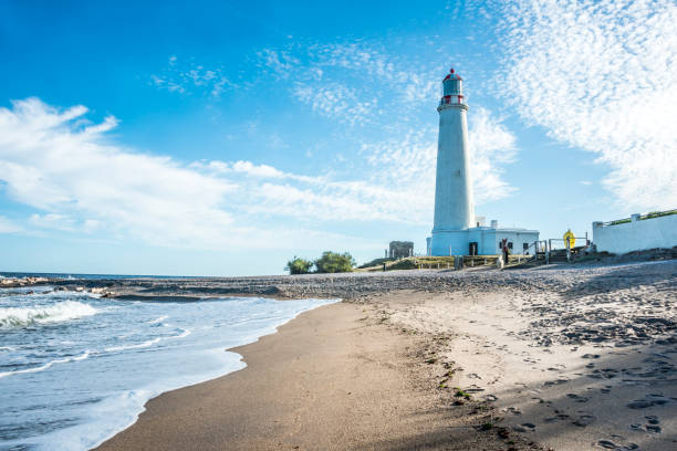 La Paloma lighthouse in Rocha, Uruguay