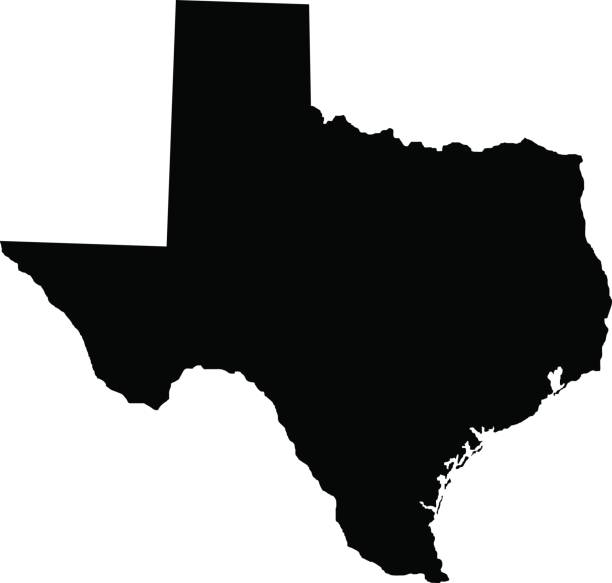 Territory of Texas vector art illustration