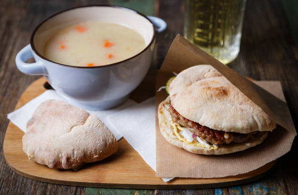 istock Traditional Serbian food in restaurant 825803436