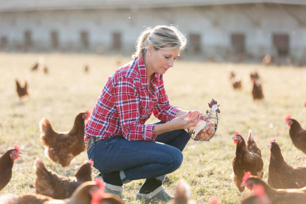 istock Portrait of female farmer 825804100