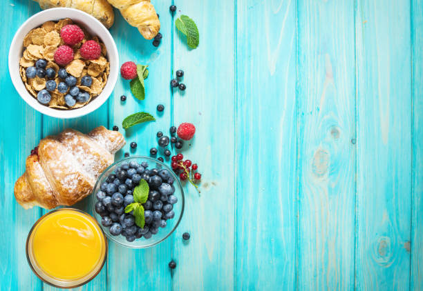 istock Multigrain wholewheat healthy cereals with fresh berry for breakfast. 825806970