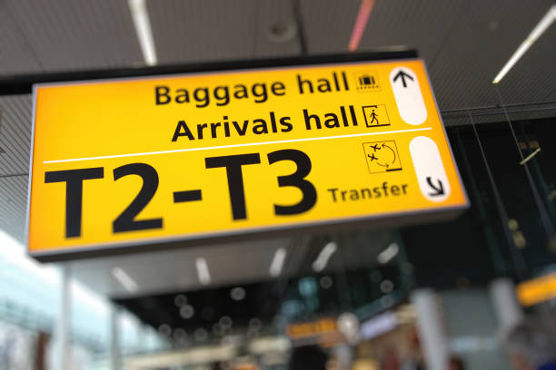istock Airport information sign 825817978