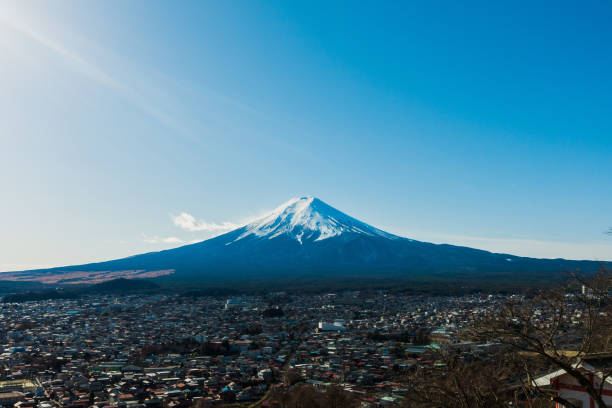 istock Mount Fuji and Fujiyoshida City 825822450