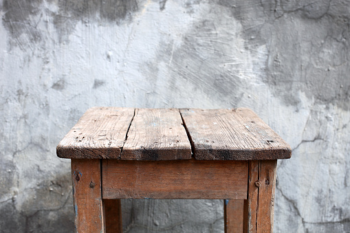 Old wooden table.
