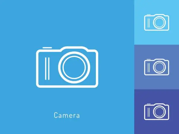 Vector illustration of Camera icon vector. Camera symbol for your web site design, logo, app.