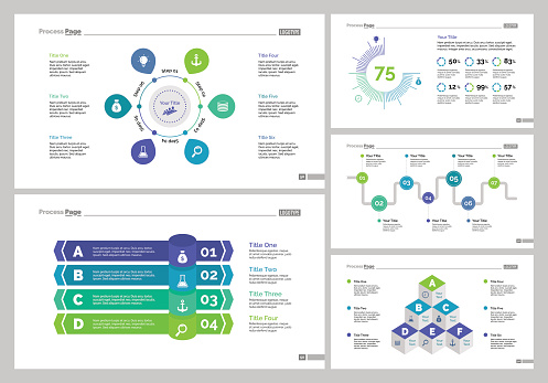 Training Slide Exercise Examples Five Training Slide Templates Set Stock Illustration - Download Image ...