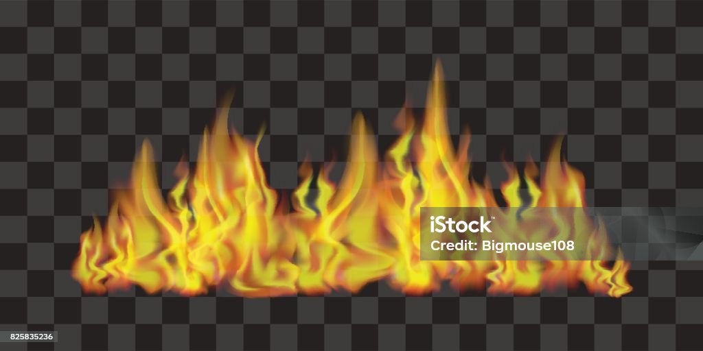 Fire Line Image Fire Line On Transparent Background Vector Stock Illustration ...