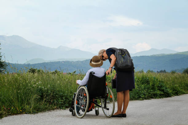istock Assistance to elderly people 825842616