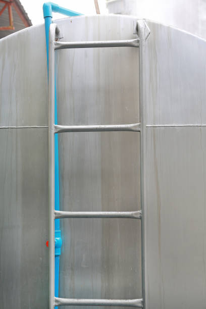 istock Vertical stair to water tank. 825854806