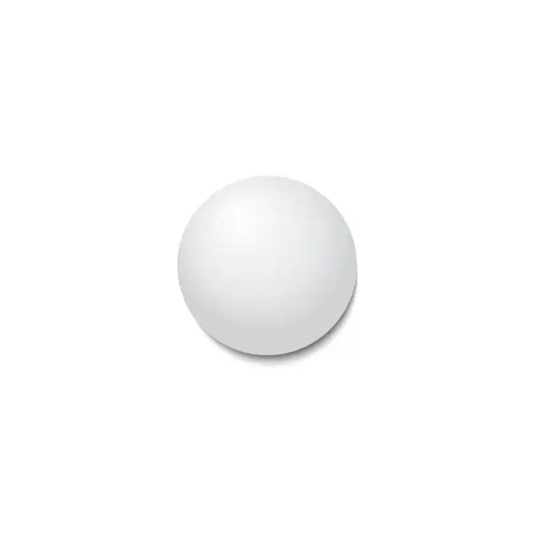 Photo of Ping-pong ball with shadow.