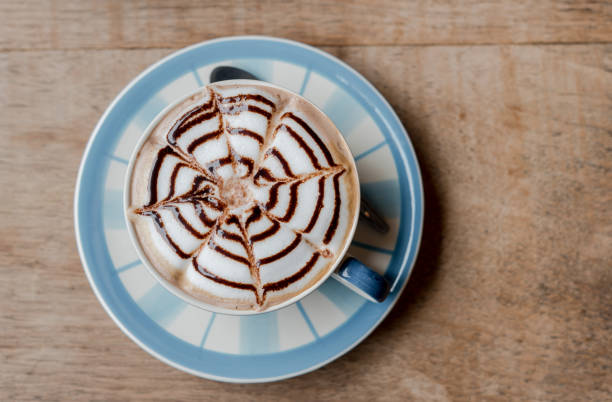 istock Cafe Mocha, Nice hot coffee with top view 825862858