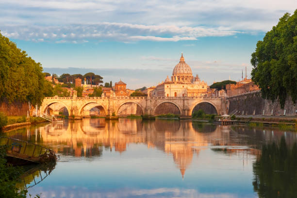 istock Saint Peter Cathedral in the morning, Rome, Italy 825869792