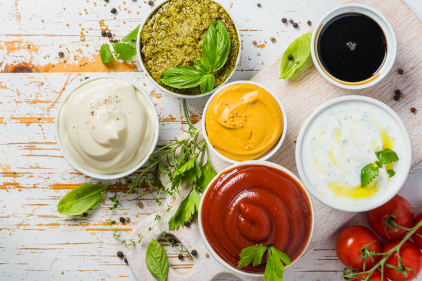 istock Selection of different sauces in bowls 825882554