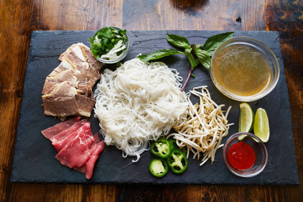 istock deconstructed pho laid out with all ingredients 825882738