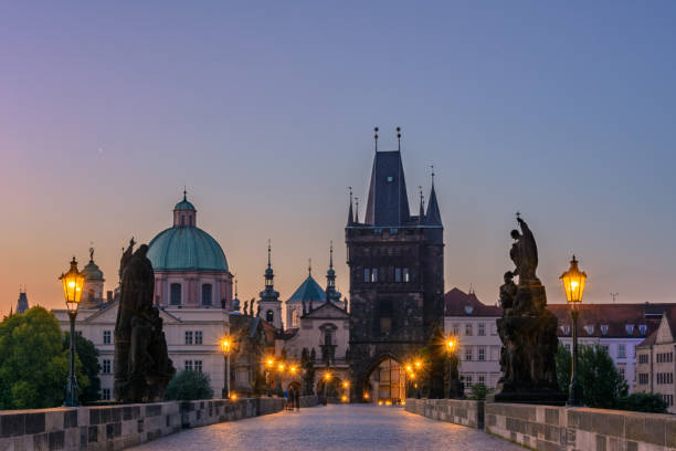 istock Charles Bridge at dawn, Prague, Czech Republic 825882788