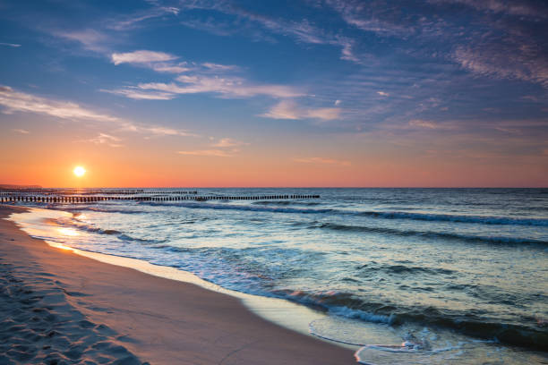 istock Sunset on the beach on the Baltic Sea 825891070