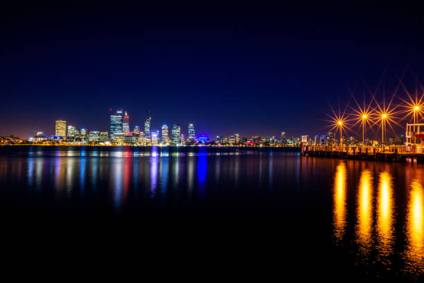 istock Perth Cityscape at Night, Western Australia 825891544