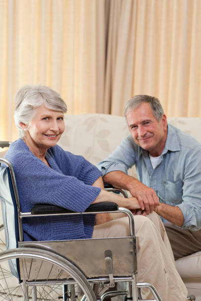 istock Mature couple looking at the camera 825900266