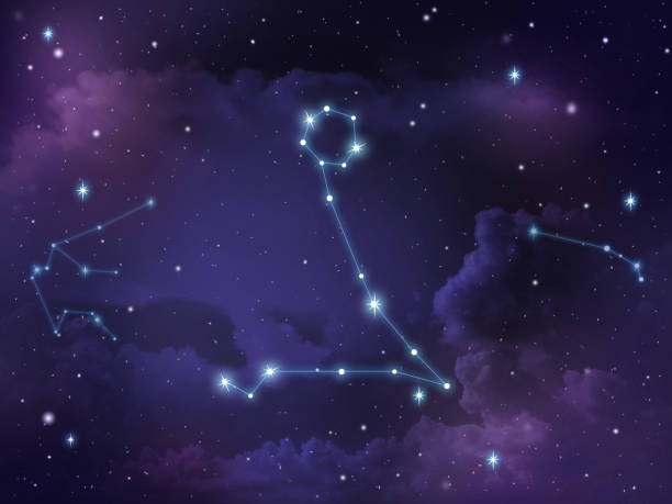 Pisces constellation star Zodiac stock photo