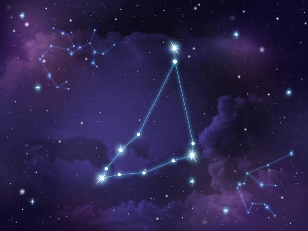 Capricorn constellation star Zodiac stock photo