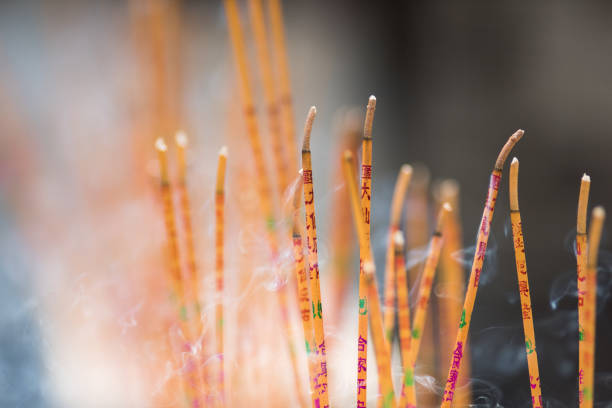 istock side view of Close up Burn incense 825912138