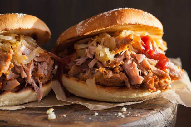 istock homemade pulled pork burger with caramelized onion and bbq sauce 825932674