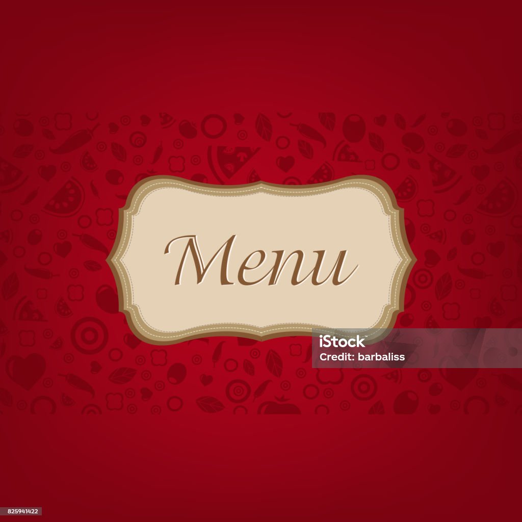 Red Vector Background For Menu Dark Red Background With Menu Stock Illustration - Download Image Now ...