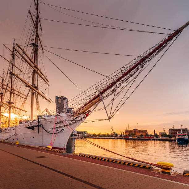 istock Yacht port in Gdynia 825948792