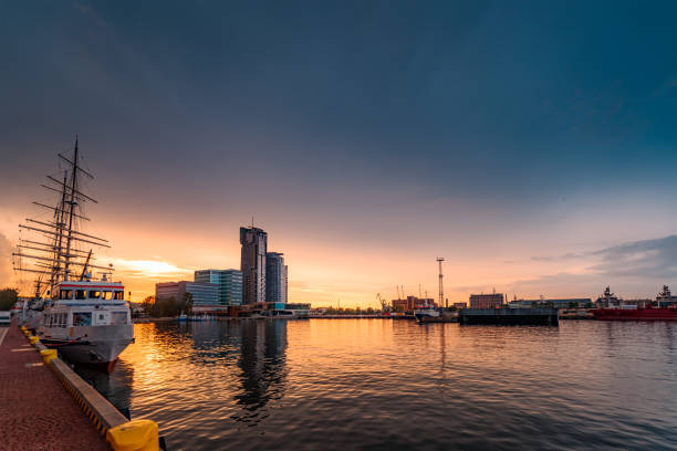 istock Yacht port in Gdynia 825949044