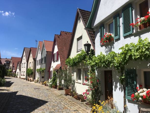 istock Street in Old medieval german town 825949730