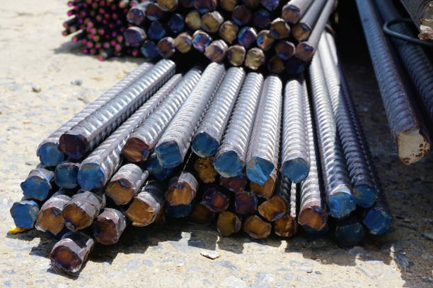 istock Concrete reinforcement steel 825952388
