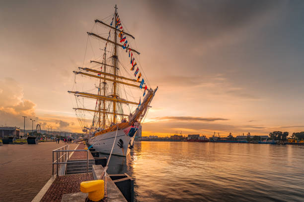 istock Yacht port in Gdynia 825953104