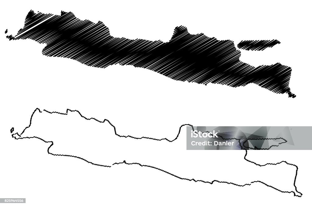 Java Island Map Vector Stock Illustration - Download Image Now ...