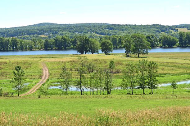 saint john river valley (new brunswick canada) - saint johns river imagens e fotografias de stock