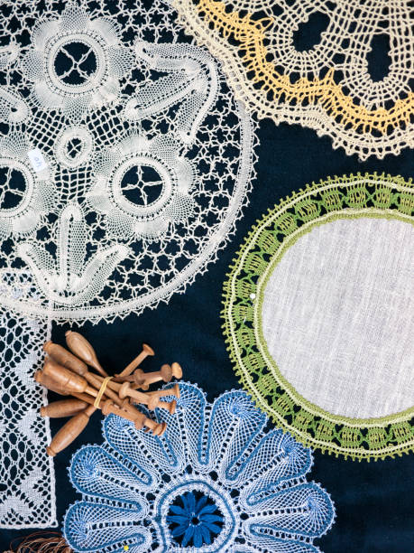 istock Dutch lace from tradional Raalter botermarkt east Netherlands 825972888