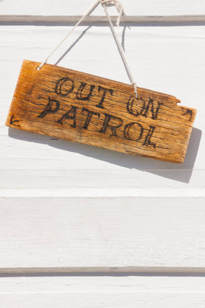istock Out on Patrol Sign 826008550