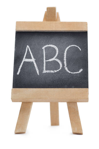 istock Chalkboard with the leters ABC written on it 826011754