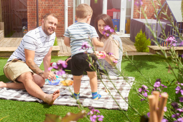 istock Family a fun time in the garden 826014910