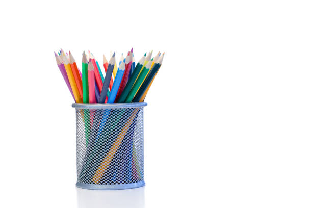 istock Color pencils in a jar 826014992
