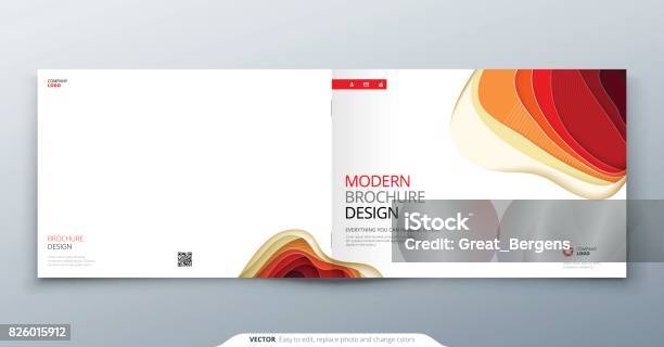 Brochure Template Layout Cover Design Annual Report Magazine Flyer Or Booklet In A4 With Geometric Shapes Vector Illustration Stock Illustration - Download Image Now