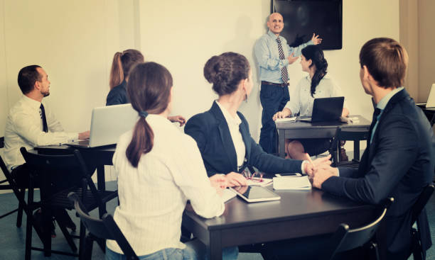 istock Employeesin office on business meeting 826022318