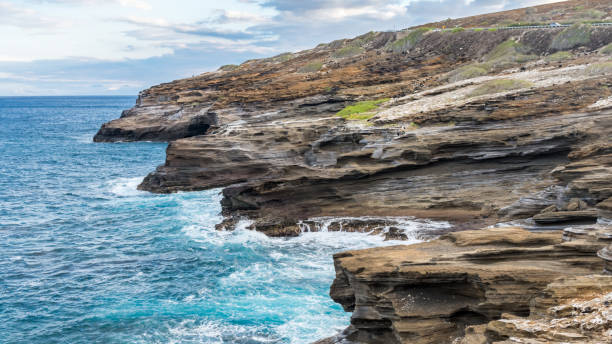 istock Beautiful Ocean Scene at Lanai Lookout on Oahu, Hawaii 826035366