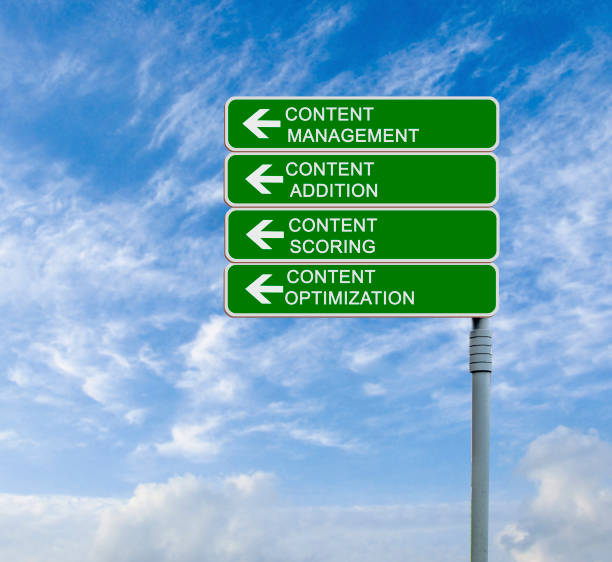 road sign to content management